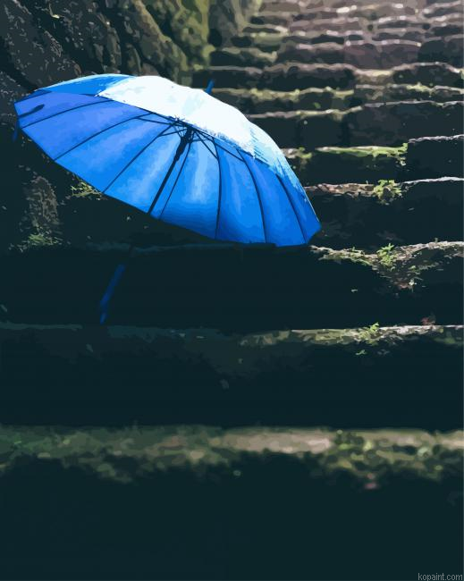 Blue Umbrella Paint By Numbers.png
