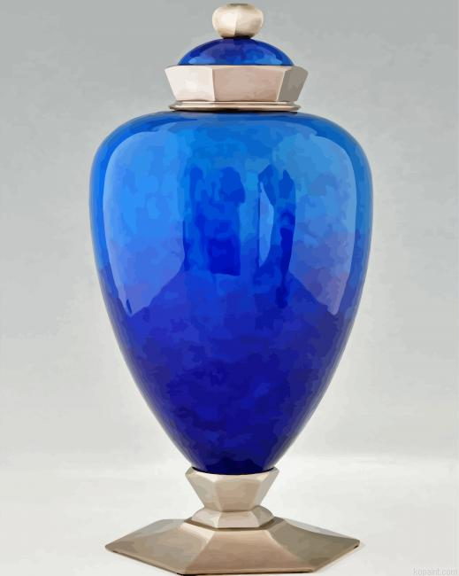 Blue Vase Art Painting By Numberss.png