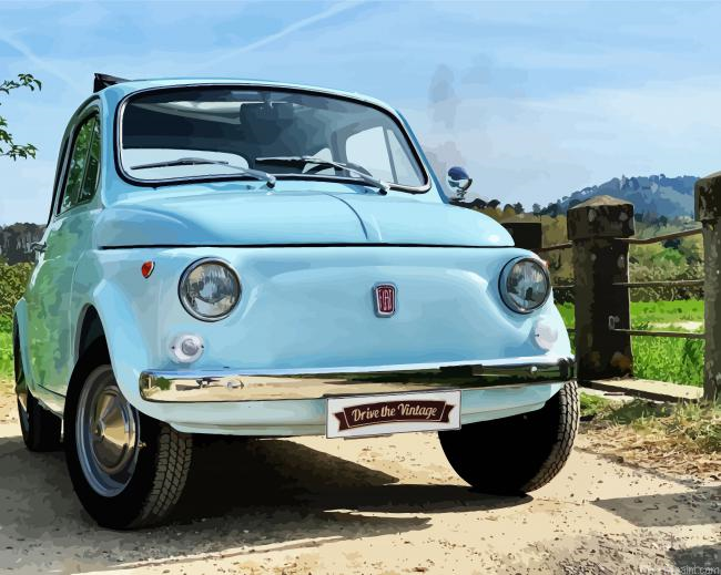 Blue Vintage Fiat Painting By Numberss.png