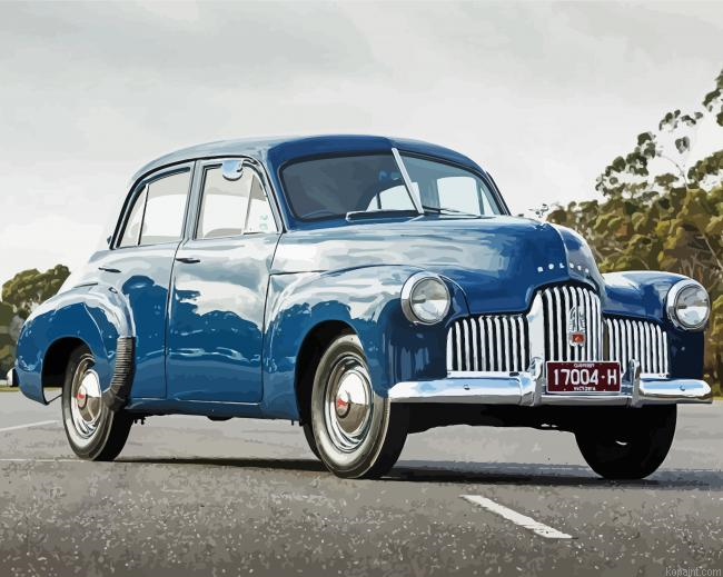 Blue Vintage Holden Painting By Numberss.png