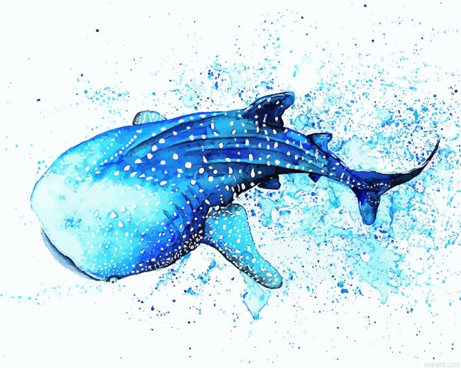 Blue Whale Shark Painting By Numberss.png