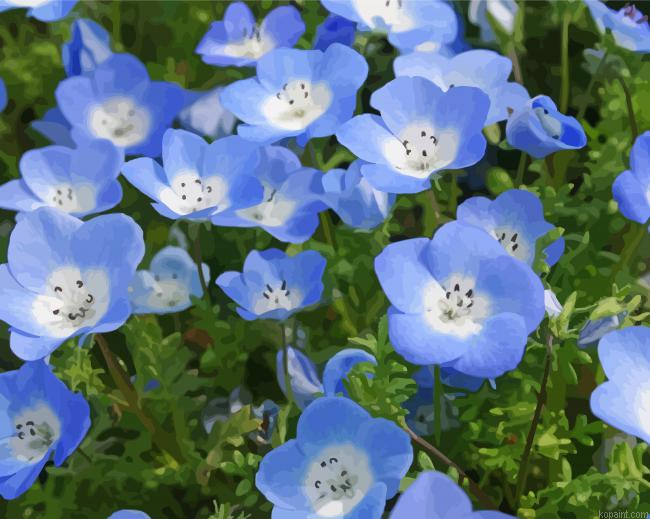 Blue Wildflowers Painting By Numberss.png