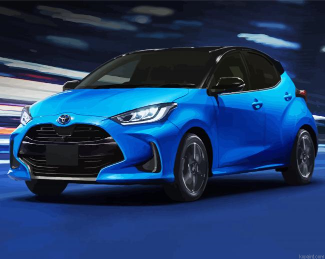 Blue Yaris Painting By Numberss.png