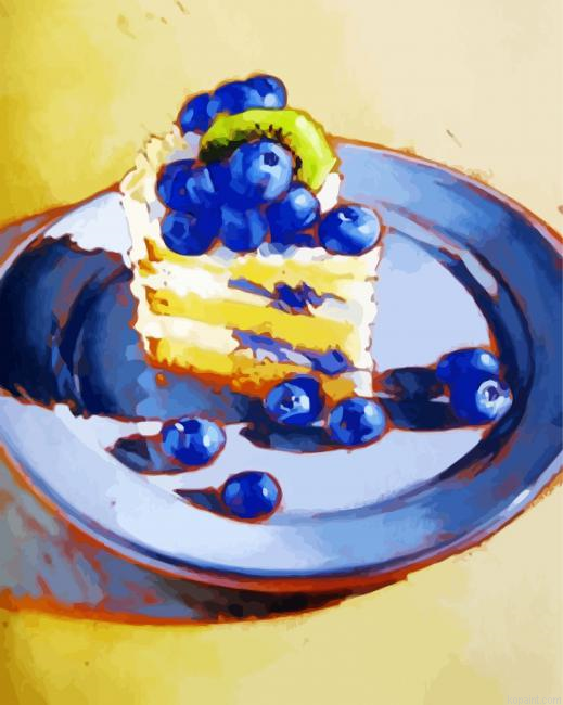 Blueberries Cake Painting By Numberss.png