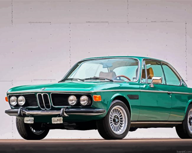 Bmw E9 Classic Car Painting By Numberss.png