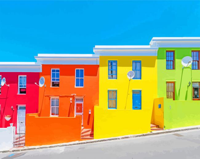Bo Kaap Cape Town South Africa Painting By Numberss.png