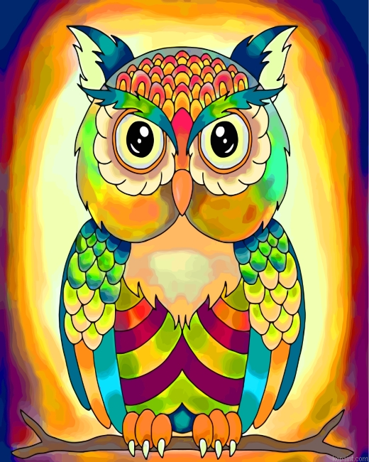 Bohemian Owl Painting By Numberss.png
