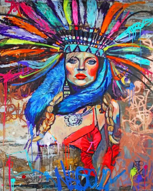 Bohemian Woman Painting By Numberss.png
