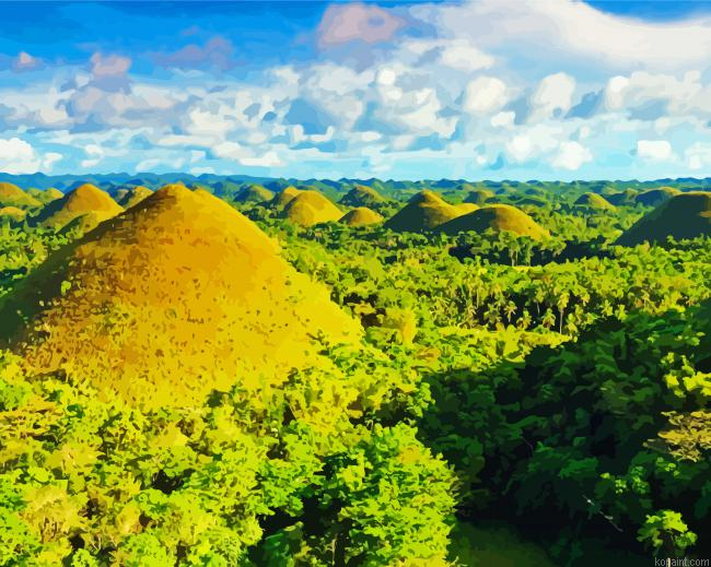 Bohol Chocolate Hills Paint By Numbers.png
