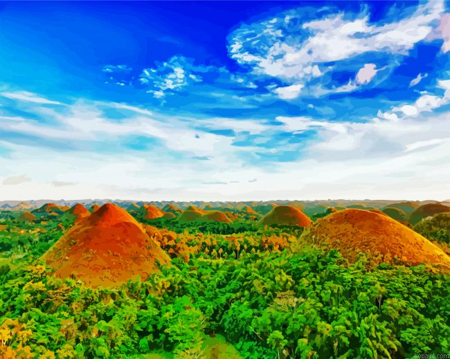 Bohol Philippines Paint by Numbers