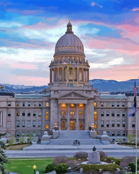 Boise Idaho State Capitol Painting By Numberss.png