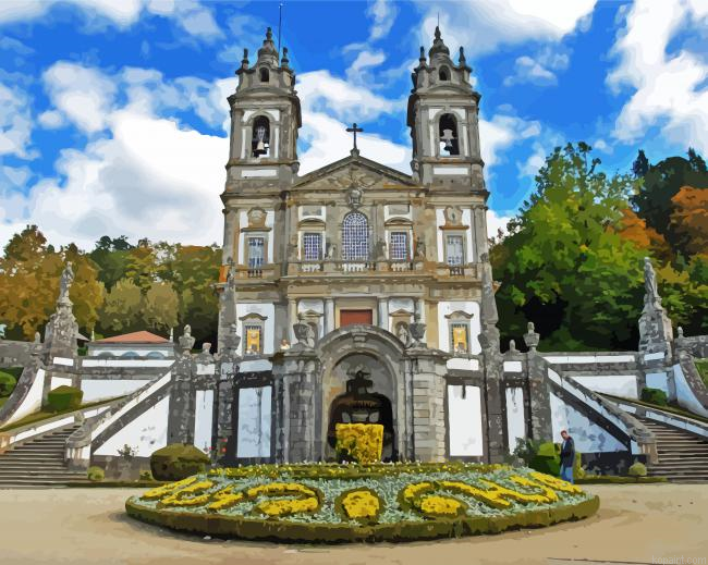 Bom Jesus Do Monte Braga Portugal Painting By Numberss.png