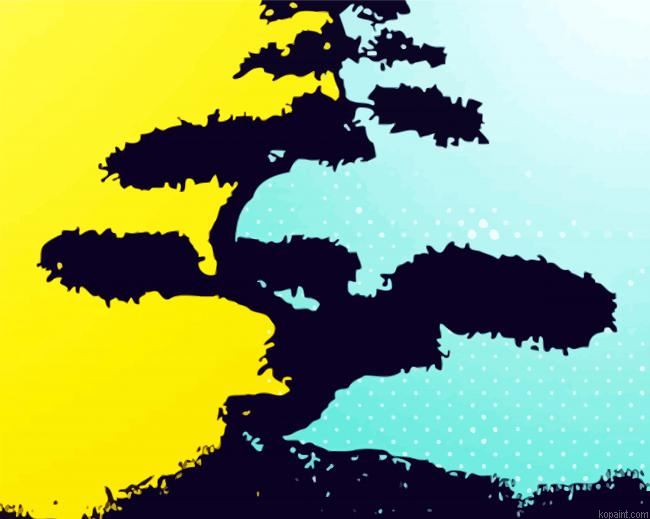 Bonsai Pop Art Painting By Numberss.png