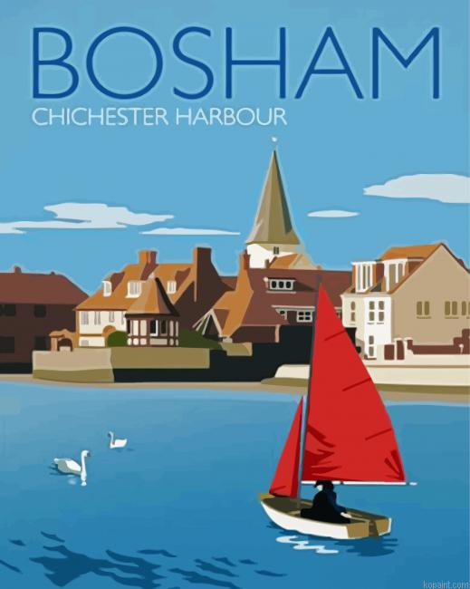 BosABm Village Poster Paint by Numbers