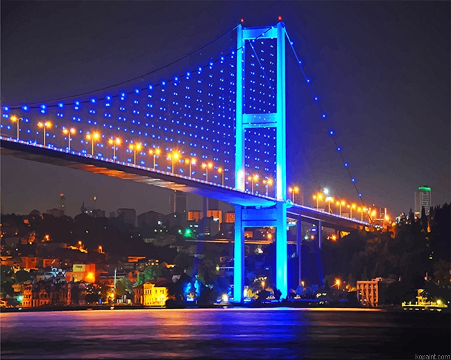 Bosphorus Bridge Turkey New Painting By Numberss.png