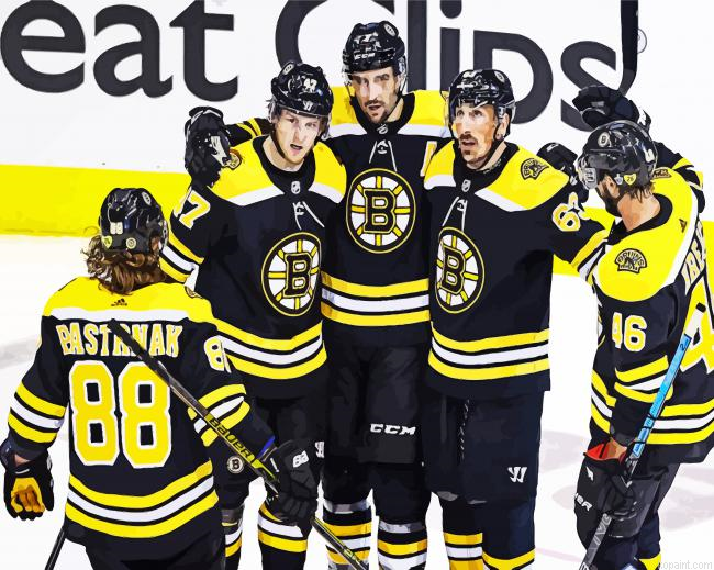 Boston Bruins Ice Hockey Team Players Painting By Numberss.png