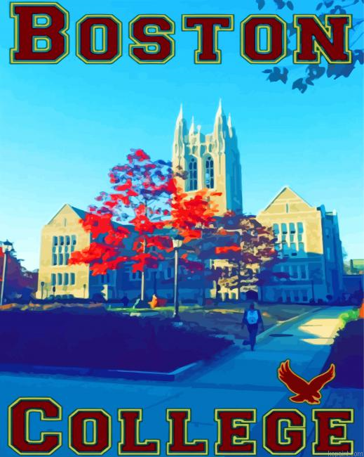 Boston College Poster Painting By Numberss.png