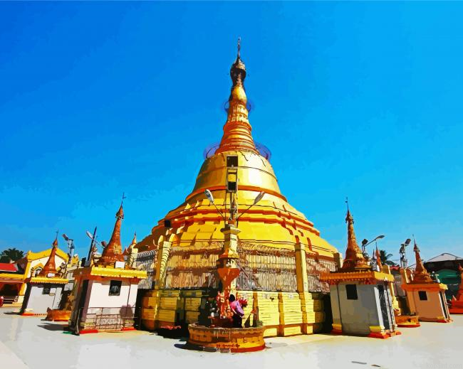 Botataung Kyaik Dae Ap Sandaw Oo Pagoda Yangon Paint By Numbers.png