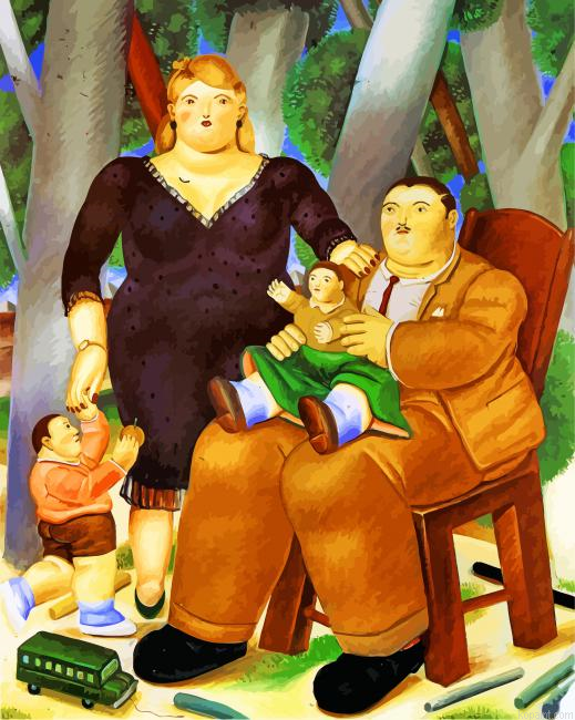 Botero Classy Family Painting By Numberss.png