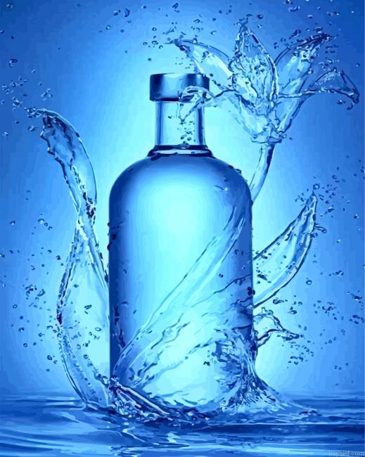 Bottle Of Water Painting By Numberss.png