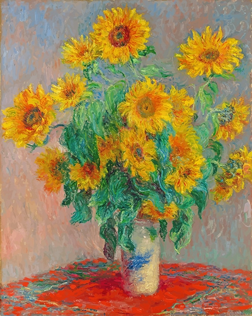 Bouquet Of Sunflowers New Painting By Numberss.png