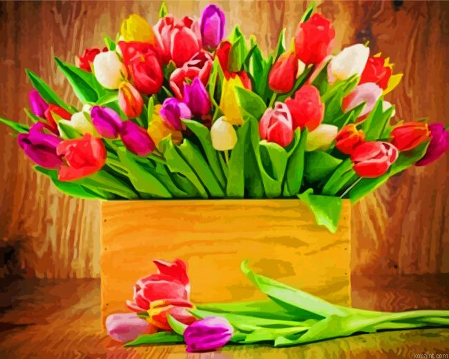 Bouquets Of Tulips Painting By Numberss.png