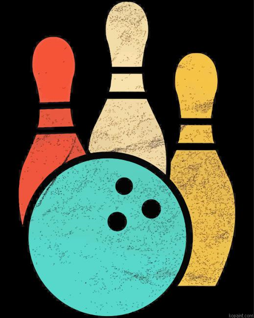 Bowling Illustration Painting By Numberss.png