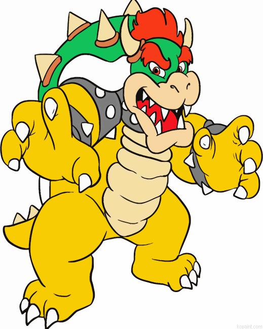 Bowser Art Painting By Numberss.png