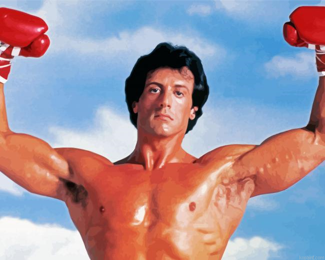 Boxer Sylvester Stallone Paint By Numbers