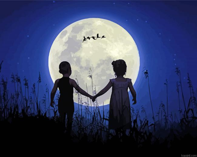 Boy Girl Moon Painting By Numberss.png