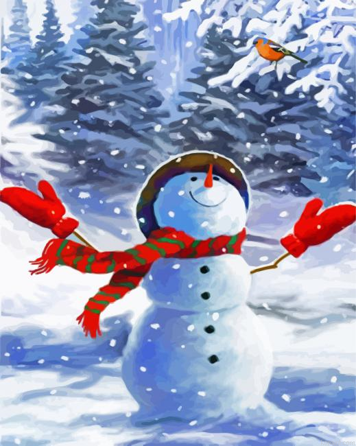 Boy Making A Snowman Paint By Numbers.png