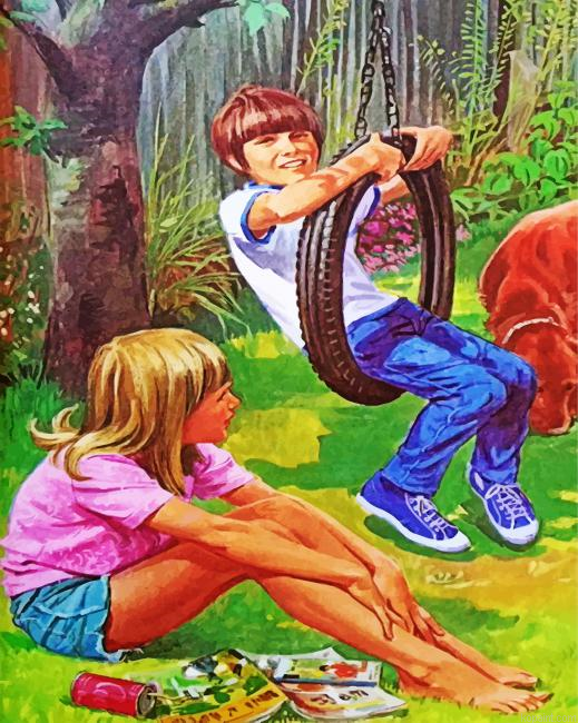 Boy Swinging Painting By Numberss.png