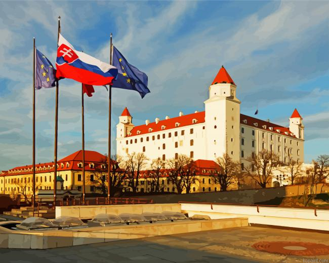 Bratislava Castle Slovakia Paint By Numbers