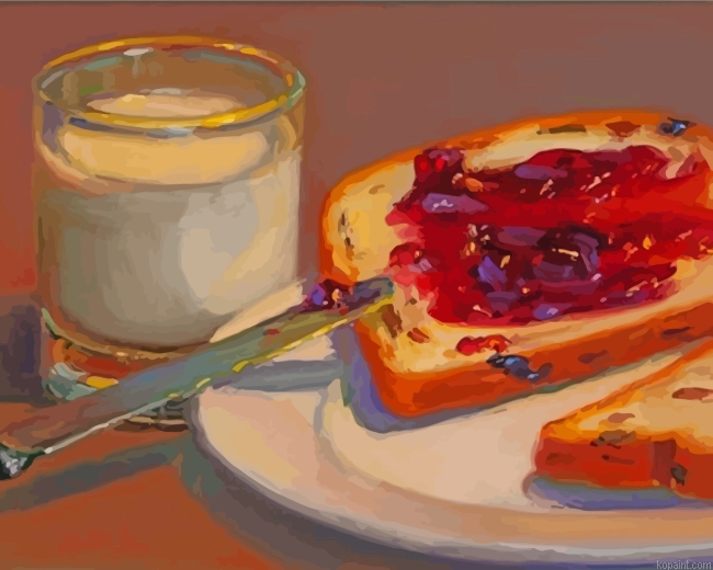 Bread And Milk Still Life Painting By Numberss.png