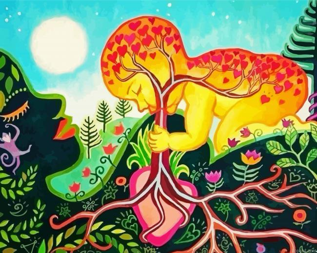 Breastfeeding Art Paint By Numbers