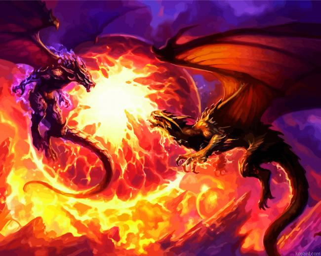 Breathing Fire By Dragons Painting By Numberss.png