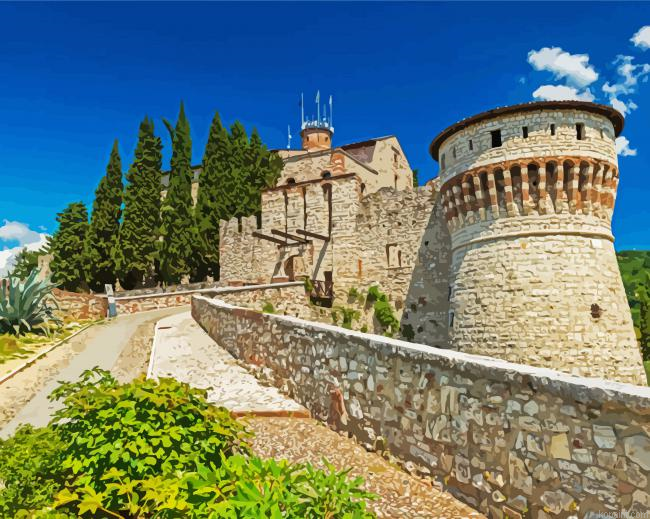 Brescia Castle Italy Painting By Numberss.png