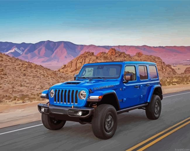 Bright Blue Jeep Car Painting By Numberss.png