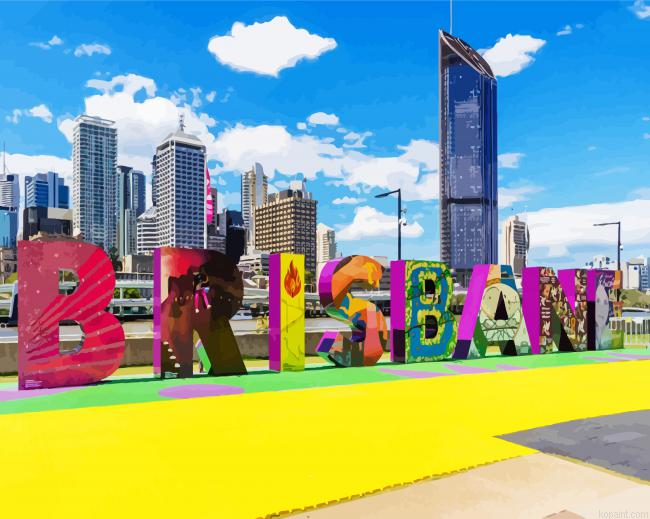 Brisbane City Art Paint By Numbers