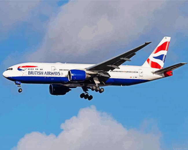 British Airways Flight Painting By Numberss.png