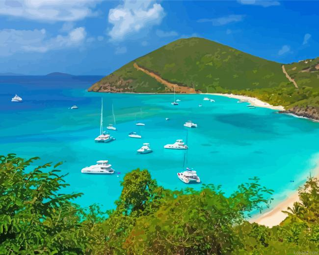 British Virgin Islands Beach Painting By Numberss.png