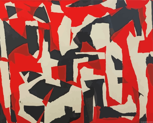 Broken Red By Jack Otterson Paint By Numbers