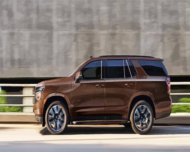 Brown Chevrolet Tahoe Paint By Numbers.png