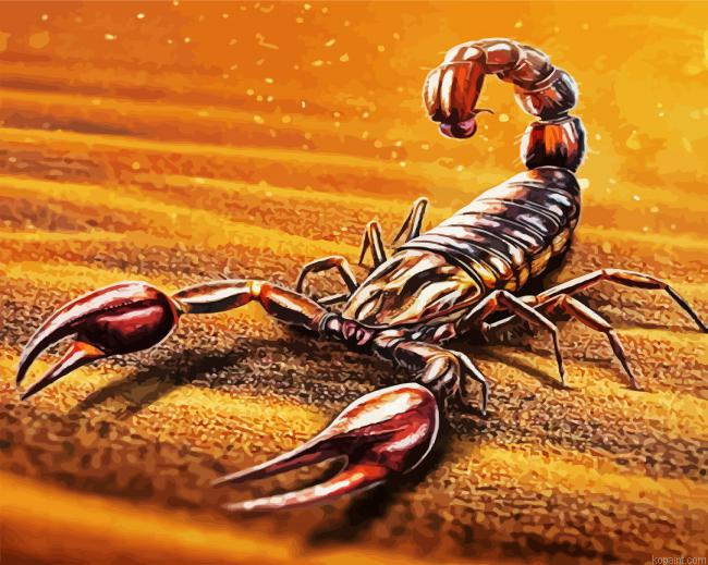 Brown Desert Scorpion Painting By Numberss.png