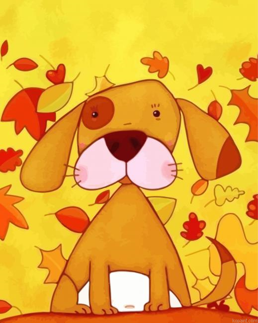 Brown Dog Painting By Numberss.png