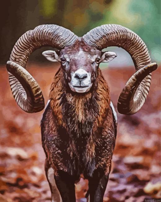 Brown Goat Painting By Numberss.png