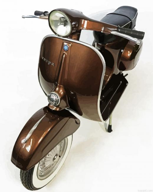 Brown Scooter Painting By Numberss.png