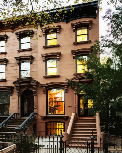 Brownstone Townhouse In New Jersey Paint By Numbers.png