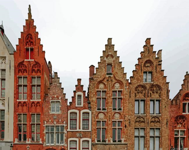 Bruges Old Buildings Paint By Numbers.png