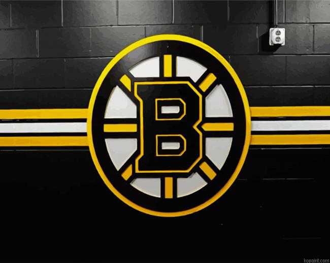 Bruins Ice Hockey Leam Logo Painting By Numberss.png